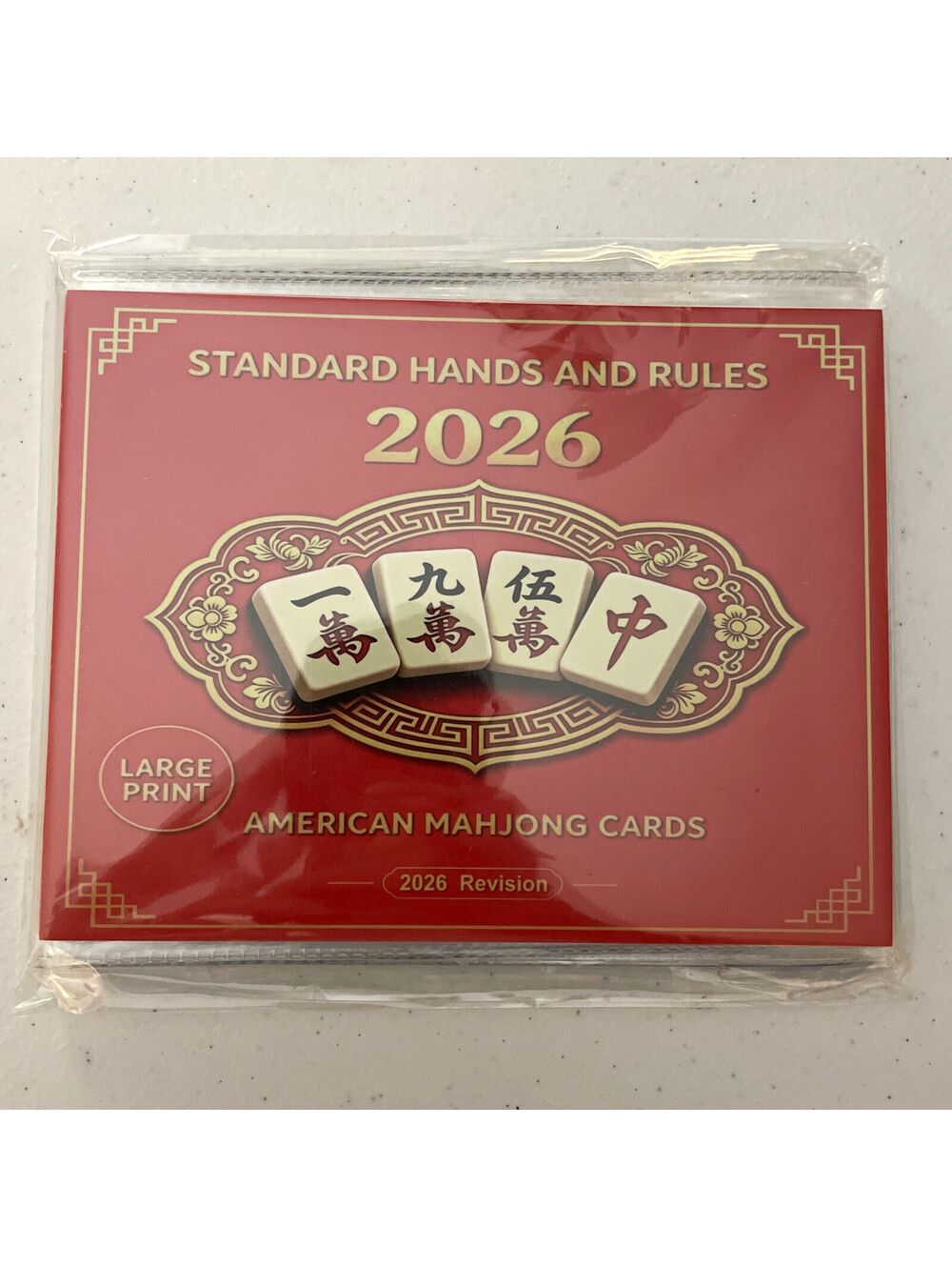 2026 American Mahjong Cards Standard Hands and Rules Large 2026 Revision 4pack